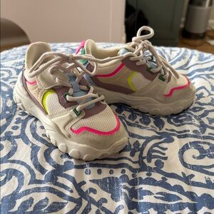 Zara 24 Colorful Kids Sneakers with Neon Accents and Velcro